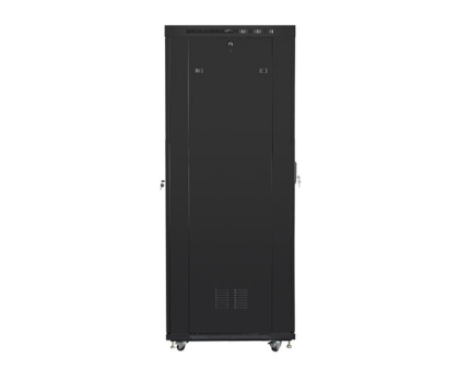 Szafa RACK LANBERG Szafa instalacyjna rack stojąca 19 42U 800x1000 czarna, drzwi szklane LCD (Flat pack) FF01-8042-12BL